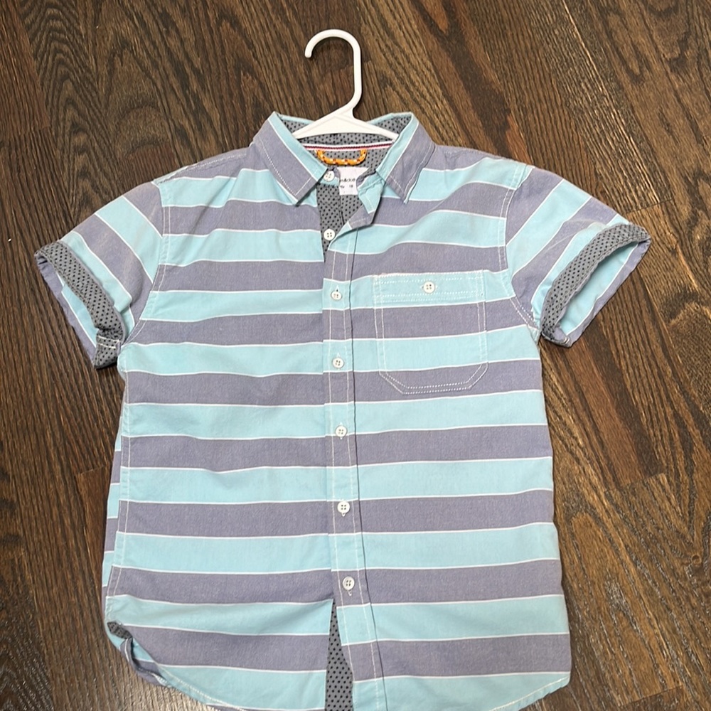 Paperdenim&cloth ✨Boys Short sleeve Dress Button Up Top, Size 8